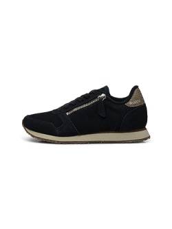 Woden Damen Ydun Suede Zipper Sneakers Größe 37,009 Dark Navy von Woden