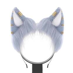 Cosplay-Füchs-Ohr-Haarband mit Legierungs-Ohrringen, für Damen, Teenager, Stirnband für Film-Enthusiasten, Themenversammlungen, Haarband, Ohr-Stirnband, Erwachsenengröße, Ohr-Stirnband, von Woedpez