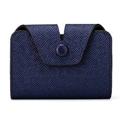 Frauen Kurze Brieftasche PU Kreditkarte Halter Mode Geldbörse Kleingeld Tasche Business Geschenk Tasche, blau von Woedpez