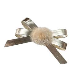 Harajuku-Haarspange mit Schleife, 1/2 Stück, für Mädchen, Weihnachts-Pferdeschwanz-Haarspange mit Pompons für Damen, Pony, Haarspange für Damen, dünne Haar-Clip für Damen, Haarstyling-Schleife von Woedpez