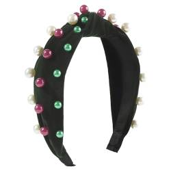 Knoten-Stirnband mit breiter Krempe, zarte Weihnachts-Stirnbänder, Anti-Rutsch-Stirnbänder, süße Mädchen, Foto-Stirnbänder für Frauen, Weihnachts-Stirnbänder für Kinder, breite Weihnachts-Stirnbänder von Woedpez