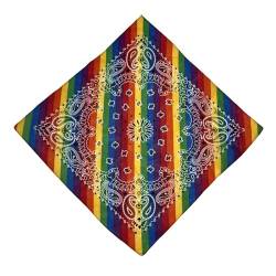 LGBTQ+ Regenbogen-Haarband Wrap Pride Month Bisexuell Headwraps Exquisites Kopftuch Turban Bandanas Pride Month Haarband Lgbtq Zubehör von Woedpez