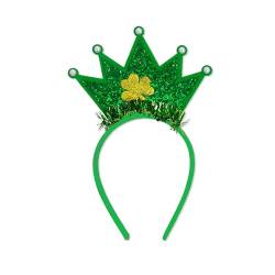 Patrick's Day Stirnband mit Kleeblatt, Festivalaufführungen, Kopfschmuck, Weihnachtsgeschenk für Paare, Kleeblatt, Stirnband für Damen, Kleeblatt, Stirnband für Mädchen, Kleeblatt, Laufstirnband von Woedpez