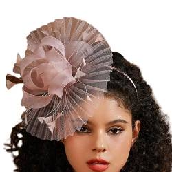 Punk Mittelalterlicher Feder-Haarreif für Damen, Karneval, Stirnband für Hochzeit, Karneval, Auftritte, Abschlussball, Haarschmuck, Fascinator-Stirnband für Damen, Fascinator für Damen, Abschlussball, von Woedpez