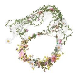 Realistisches Blumen-Haarband, Bohemian-Stirnband für Mädchen, Halloween, Cosplay, trendiges Modell-Show-Stirnband, Blumenstirnband, Blume, Erwachsene, Blumen-Stirnband von Woedpez