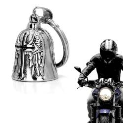 Wohlstand Bells für Motorräder,Glocke,Motorradglocke,Motorradglocke Schutzengel,Guardian Bell Zubehör oder Schlüsselanhänger für Biker-Geschenke von Wohlstand