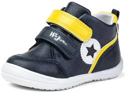 Wojtyłko Klettschuh Turnschuhe mit Innensohle aus Leder Sneaker für Jungen Kinderschuhe mit Klettverschluss Schuhe mit hohem Schaft (EU Schuhgrößensystem, Kleinkind, Numerisch, M, 24) von Wojtyłko