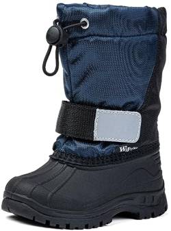 Wojtyłko Warme rutschfeste Winterstiefel für Jungen - Schneestiefel Snowboots für jugendliche Outdoor-Aktivitäten (EU Schuhgrößensystem, Kleinkind, Numerisch, M, 29) von Wojtyłko