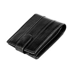 WolFum Herren-Geldbörse aus echtem Leder, RFID-Anti-Entmagnetisierungs- und Diebstahlschutz-Geldbörse (Farbe: 3er-Pack, Größe von WolFum