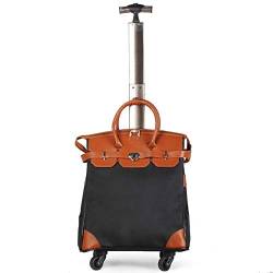 WolFum Satchel-Koffer, Reise-Trolley, Handgepäck, Ultraleicht (Größe: 22 Zoll). Doppelter Komfort von WolFum