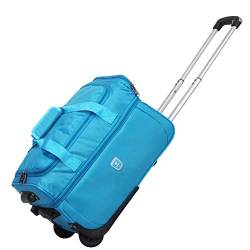 WolFum ZHANGQIANG Roll-Reisetasche, Handgepäck, Trolley-Tasche mit Rollen, Leichter Nacht-Teleskoprahmen (Farbe: Lila, Größe: mittel), doppelter Komfort von WolFum