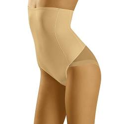 Wolbar Damen Sexy Shapewear-Slips Spitze Miederslip Hohe Taille Figurformende WB145, Beige,S von Wolbar