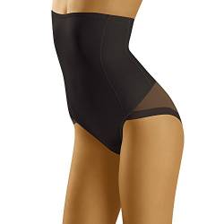 Wolbar Damen Sexy Shapewear-Slips Spitze Miederslip Hohe Taille Figurformende WB145, Schwarz,XL von Wolbar