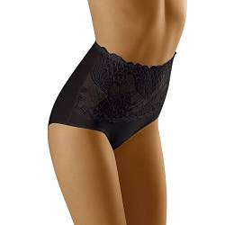 Wolbar Damen Sexy Shapewear-Slips Spitze Miederslip Hohe Taille Figurformende WB207, Schwarz,M von Wolbar