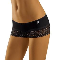 Wolbar Damen Shorts Spitze Unterwäsche Pantys Slips 3513 Limited Edition Diamant, Schwarz,XL von Wolbar