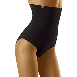 Wolbar Damen Slip Hoher Bund Shapewear Unterhose Unterwäsche Diamond 3509, Schwarz,L von Wolbar