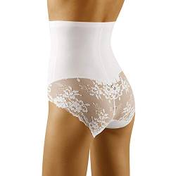 Wolbar Damen Slip Hoher Bund Shapewear WB423, Weiß,M von Wolbar