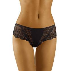 Wolbar Damen Slip Unterhose Spitze WB427, Schwarz,M von Wolbar