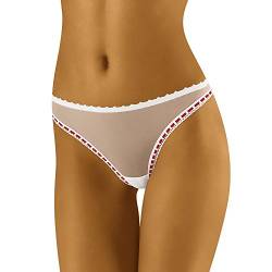 Wolbar String Dame Dessous Borte WB307, Weiß,M von Wolbar