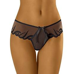 Wolbar Transparenter Damen String WB14, Schwarz,S von Wolbar