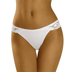 Wolbar Zauberhafter Damen String Mit Rüsche WB28, Weiß,M von Wolbar