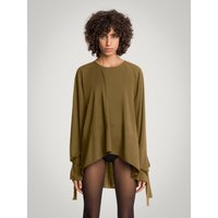 Wolford - Aurora Pure Cut A TL Sleeves, Frau, earth green, Größe: S von Wolford