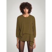 Wolford - Aurora Pure Cut Top LS, Frau, earth green, Größe: XS von Wolford