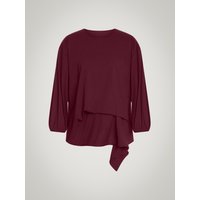 Wolford - Aurora Pure Cut Top LS, Frau, port royale, Größe: S von Wolford