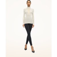 Wolford - Aurora Rib Net Top Long Sleeves, Frau, ecrue, Größe: S von Wolford