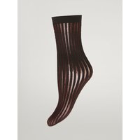 Wolford - Carol Socks, Frau, acai/black, Größe: OS von Wolford