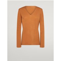 Wolford - Cashmere A Shape Top Long Sleeves, Frau, lion, Größe: S von Wolford