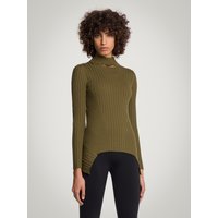 Wolford - Cashmere Top Long Sleeves, Frau, earth green, Größe: S von Wolford