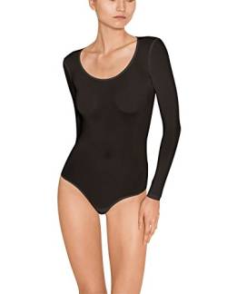 Wolford Damen Body Buenos Aires String Body,Frauen String-Body,Basic,Langarm-Oberteil,Rundhals-Ausschnitt,figurbetont,transparent,Black,M (Medium) von Wolford