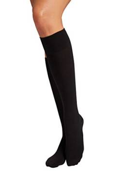 Wolford Damen Cotton Knee-Highs Kniestrümpfe, Schwarz (Black 7005), Small von Wolford