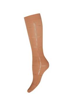 Wolford Damen Kniestruempfe Anniversary Knee-Highs,50 DEN,Frauen Struempfe,blickdicht-transparent,gemustert,caramel,M (Medium) von Wolford