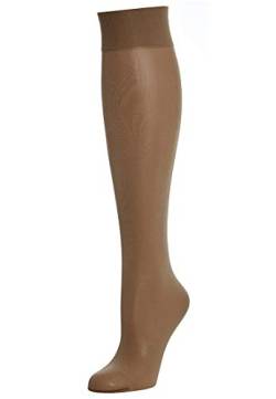 Wolford Damen Kniestruempfe Satin Touch 20 Knee-Highs, 20 DEN, Frauen Overknees,Basic,transparent,weich,komfortabel,4004 caramel,Medium (M) von Wolford