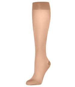 Wolford Damen Kniestrumpf Pure Energy 30 Leg Vitalizer, 30 Den, Beige (Gobi 4365), Large von Wolford