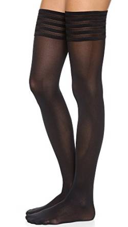 Wolford Damen Velvet de Luxe 50 Stay-Up Strumpfhose, 50 DEN, Schwarz, Large von Wolford