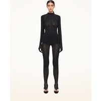 Wolford - Intricate Pattern Wrap Knit To, Frau, black, Größe: XS von Wolford