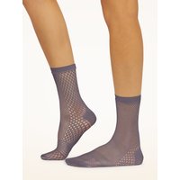 Wolford - Net Socks, Frau, arctic dust, Größe: OS von Wolford