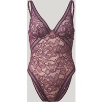 Wolford - Nets and Roses Bodysuit, Frau, plum, Größe: LC von Wolford