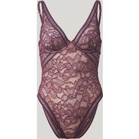 Wolford - Nets and Roses Bodysuit, Frau, plum, Größe: XLA von Wolford