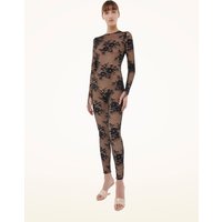 Wolford - Pattie Jumpsuit, Frau, vanilla latte/black, Größe: 38 von Wolford