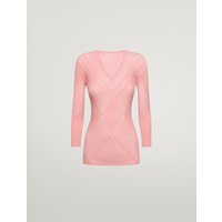 Wolford - Romance Net Top Long Sleeves, Frau, brandied apricot, Größe: XS von Wolford