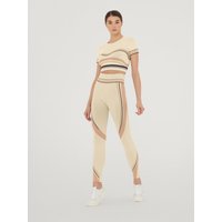 Wolford - Shaping Stripes Leggings, Frau, moon shell/copper/black, Größe: S von Wolford