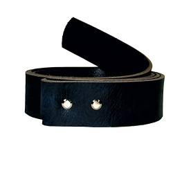 Wolfszeit Wechselgürtel Andvari aus Büffelleder für Buckles 4cm (95, schwarz) von Wolfszeit