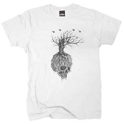 Wolkenbruch® T-Shirt Totenkopf Baum Skull Tree, weiß, Gr.L von Wolkenbruch