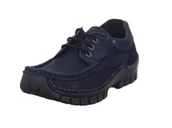 Wolky Comfort Schnürschuhe Fly - 16800 Nubukleder blau - 42 von Wolky