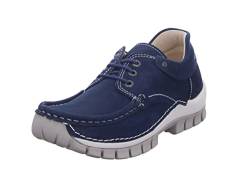 Wolky Comfort Schnürschuhe Fly Summer - 11820 Nubukleder denimblau - 37 von Wolky