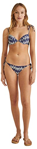 women'secret Damen Sujetador Push up Bikini, Estampado Azul, 70B von Women'secret